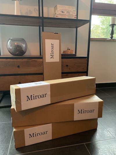Zdjęcie pierwszych paczek Miroar