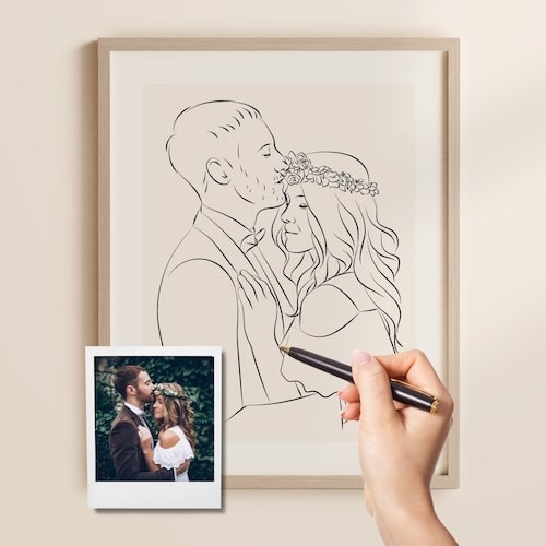 Spersonalizowany portret Line Art
